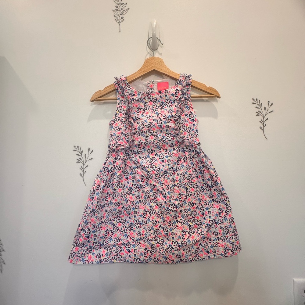 Lilly Pulitzer A-line Halter Dress in Pink and Blue